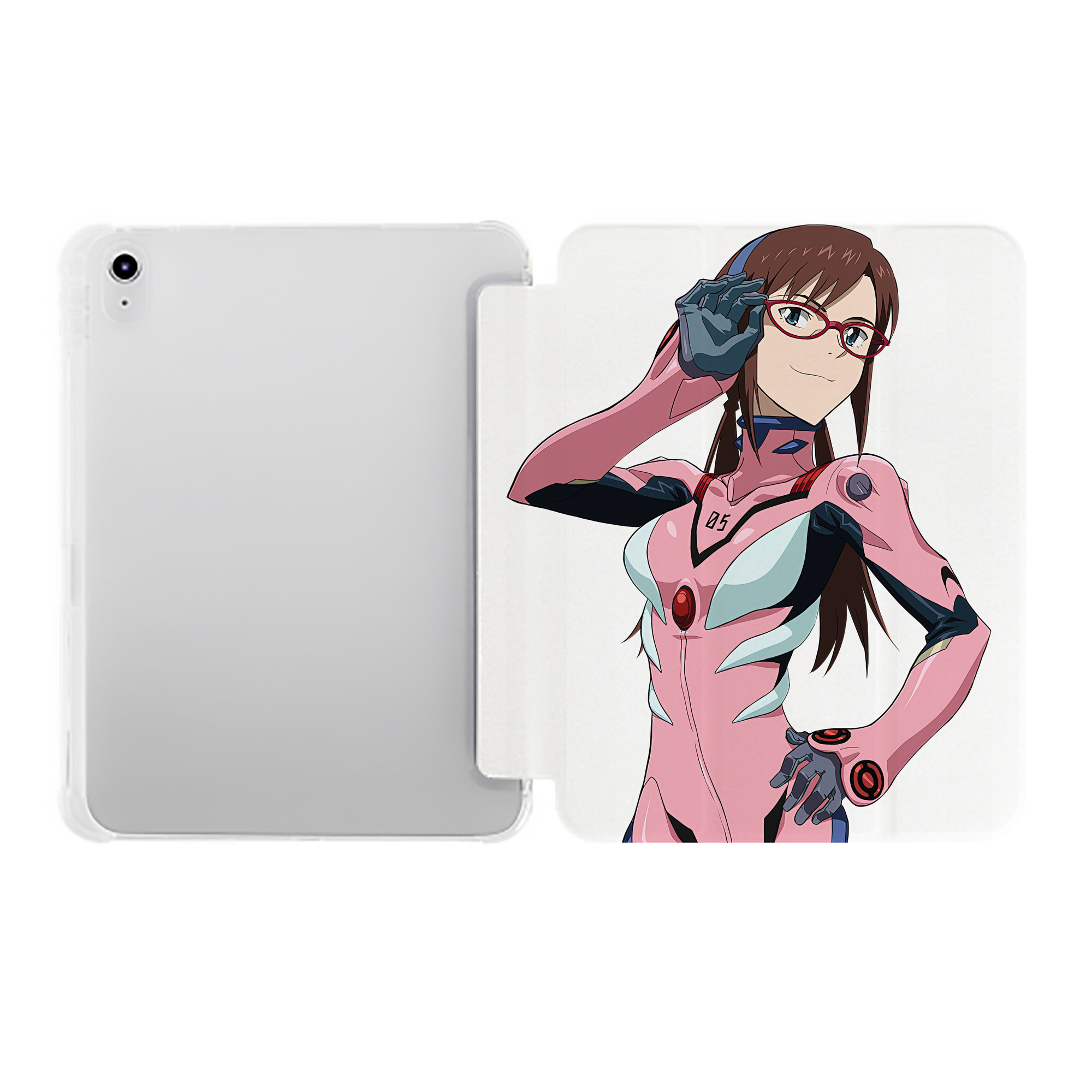 （画像用） EVA 新世紀エヴァンゲリオン IPad ケース ペン収納付き 三つ折りスタンド PUレザー×シリコン 対応機種9.5/10.5/10.9インチ